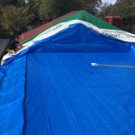 Builder Tarps used during construction
