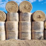 Hay Tarp stack in Australia