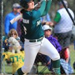 Claire O'Sullivan (Australian Emeralds) Photo Baseball.com.au / SMP IMages - Action from the 2019 Bendigo Challenge between Australia v Japan Madonna Stars womens baseball teams, played at Bendigo Victoria Australia.